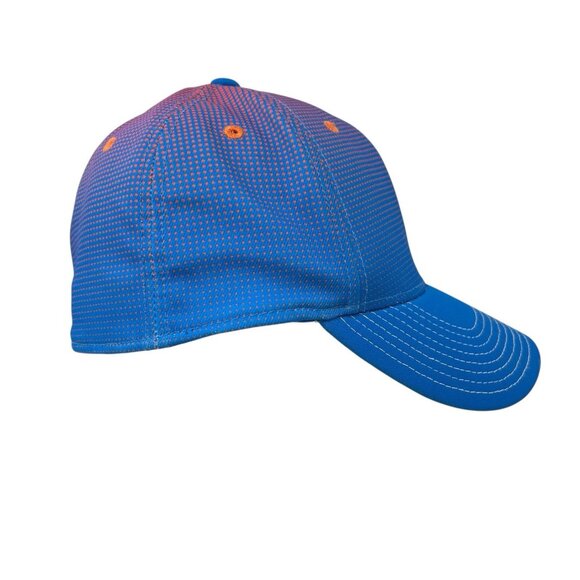 CCM Halftone Structured Flex Fitted Hat Cap S/M Hockey Equipment Blue Orange Dad - Picture 4 of 11